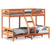  Krevet na kat 90x200/120x200 cm masivna borovina voštano smeđi | shoptok.hr