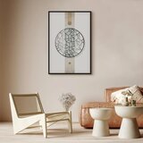  Slika - Circle with Artistic Details (1-part) - Abstract Shape 40x60 | shoptok.hr