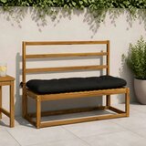 Jastučići za klupe VIANEN 2 kom. 100% poliester Crna - Crna 130 x 40 x 12 cm | shoptok.hr