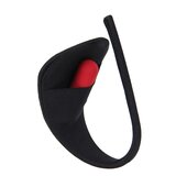 SuperLove Invisible Strapless C String with Pocket Black Cene