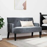  Chesterfield klupa Tamno siva 112 x 65,5 x 75 cm Baršun | Eponuda.ba