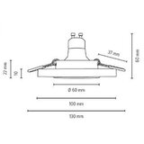  Spot-Light 2515339 - Set 3x LED ugradnih svetala VITAR 1xGU10/5W/230V boja peska | Eponuda.com