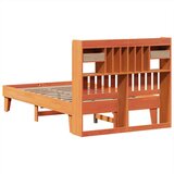  Posteljni okvir brez vzmetnice voščeno rjav 135x190 cm borovina, (21611614) | Shoptok.si