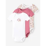 name it Set of three girls' points in pink and white Body - Girls