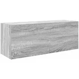 kopalniška stenska omarica - kopalniške omarica siva sonoma 80x25x30 cm inž. les iu979, (22063972)