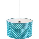  Duolla - Luster na sajli MAROKO 1xE27/40W/230V pr. 45 cm tirkizna/bela | Eponuda.com