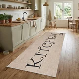 Staza za kuhinju 80x160cm sa gumenom podlogom – Kitchen bež, VKG-032