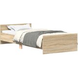  Okvir kreveta bez madraca boja hrasta sonome 75 x 190 cm drveni | shoptok.hr