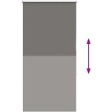 vidaXL Rolo zavjesa Blackout siva 85x130 cm Širina tkanine 80,7 cm | shoptok.hr