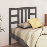 Maison Chic posteljno vzglavje - vzglavna omarica - nočna omarica sivo 106x4x100 cm trdna borovina, (21705579) | Shoptok.si