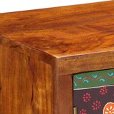 vidaXL Komoda Višebojna 90x35x60 puno drvo bagrem | shoptok.hr