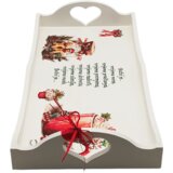  🎄 Božićni Poslužavnik s Rukom Pisanom Inspirativnom Porukom – Unesite Čaroliju Blagdana u Svaki Trenutak 🎄 Š16148 | shoptok.hr