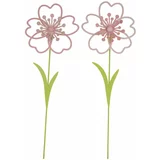 Ego Dekor Komplet 2 okraskov za cvetlične lončke Rose, višina 46 cm