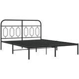 vidaXL okvir za krevet s uzglavljem crni 135x190 cm | shoptok.hr