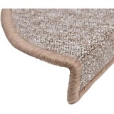  Prostirke za stepenice 15 kom 56x17x3 cm svijetlosmeđe poluokrugle | shoptok.hr