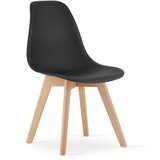  KITO stolica - crna / prirodne noge x 3 | shoptok.hr