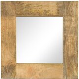 vidaXL Ogledalo iz trdnega mangovega lesa 50x50 cm | Shoptok.si