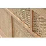 Unique Furniture Nizka komoda v hrastovem dekorju z drsnimi vrati v naravni barvi 180x80 cm Barrali – | Shoptok.si