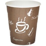 EURONOVA Coffee to go lonček / 210ml / 70mm / rjavi / 50kos, (21364523) Cene