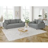 Ropez Siva sofa od bouclé tkanine 210 cm Ariella – | shoptok.hr