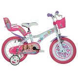 Dino Bikes Barbie ružičasto-bijeli bicikl - veličina 14 | shoptok.hr