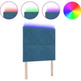 LED glava postelje Temno modra 90 cm Umjetno usnje, (5000142140) | Shoptok.si