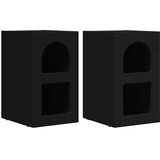  Noćni ormarić 2 pcs Crna 29,5 x 33,5 x 50 cm Konstruirano drvo | shoptok.hr