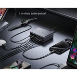 Anker Prime 200W GaN stoni brzi punjač, 6-portova (4x USB-C i 2x USB-A) srebrni | Eponuda.com