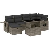  7-dijelni set vrtnih sofa sivi od poliratana | shoptok.hr