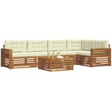  Set vanjskih sofa 6 kom. Prirodna i krem | shoptok.hr