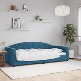 vidaXL Raztegljiva postelja modra 90x200 cm žamet Cene