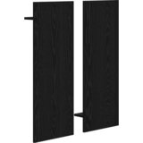 Vješalica za kapute na zidu Zidne Crni hrast 70 x 10 x 90 cm | shoptok.hr