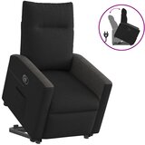 Maison Chic Relax naslanjač - Stol s funkcijo vstajanja črno blago, (22040141) | Shoptok.si