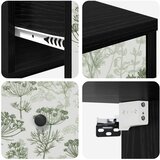  Wall-mounted noćni ormarić GOTHA Crni hrast 36 x 33 x 25 cm | shoptok.hr