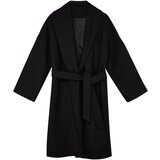Trendyol Black Button Detailed Slit Oversize Coat | Shoptok.si