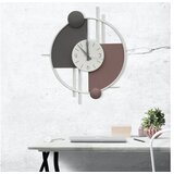 WALLXPERT dekorativni metalni zidni sat miskin 1 multicolor u
