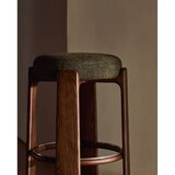 Kave Home Zelen/v temni naravni barvi barsko stol iz masivnega jesena (višina sedeža 65 cm) Granite – | Shoptok.si