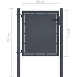  Vrata čelična 100 x 100 cm antracit | shoptok.hr