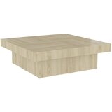 Furnova Klubska mizica sonoma hrast 90x90x28 cm iverna plošča, (21914406) | Shoptok.si