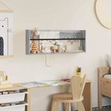  Polica za časopise s policom Zidne Siva Sonoma 80 x 12 x 30 cm | shoptok.hr
