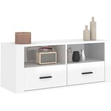 TV ormarić sjajni bijeli 100 x 35 x 40 cm od konstruiranog drva | shoptok.hr