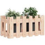  Vrtna sadilica s izgledom ograde 60x30x30 cm masivna borovina | Eponuda.ba