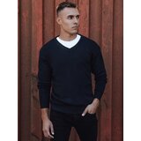 DStreet Sweter męski w serek granatowy Cene