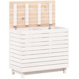  Košara za rublje bijela 88,5x44x76 cm od masivne borovine | Eponuda.com