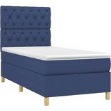  Box spring s madracem LED plavi 80 x 200 cm od tkanine | shoptok.hr