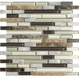  Stakleni mozaik bež braon 300x300x8mm Cene