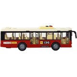  Gradski autobus u omjeru 1:16 - 28 cm x 6 cm x 9 cm - crveni | Shoptok.si