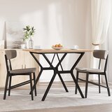  Blagovaonski stol Y-oblika 90x90x75,5 cm od borovine i čelik | shoptok.hr