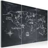  Slika - Geography lesson (Italian language) - triptych 120x80 | shoptok.hr