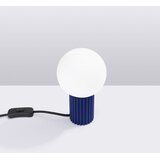 Nice Lamps Tamno plava stolna lampa sa staklenim sjenilom (visina 19 cm) Orbital – | shoptok.hr
